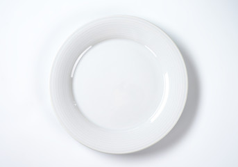 Wall Mural - white dinner plate