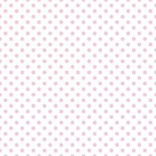 Tile Vector Pattern With Pink Polka Dots On White Background