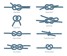 Wall Mural - Nautical rope knots