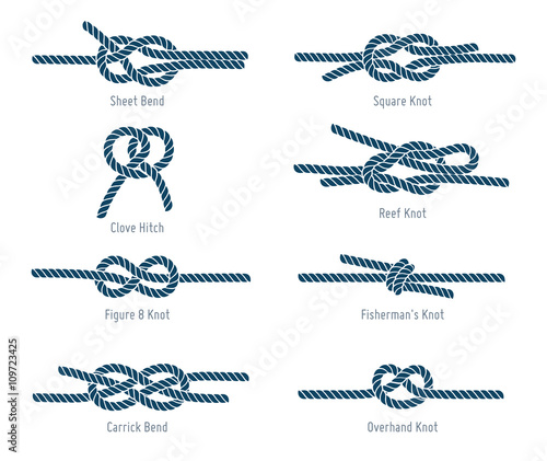 Nautical rope knots Poster Mural XXL