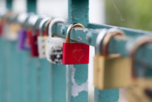 Love Symbol, Padlocks On Bridge