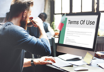 Wall Mural - terms of use conditions rule policy regulation concept