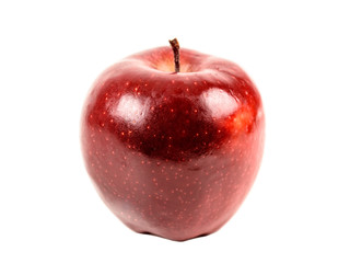 Wall Mural - Fresh Red Delicious Apple Isolated On White