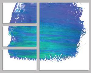Wall Mural - art background business cards. stroke of the paint brush.