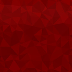 Poster - red Polygonal Mosaic Paper Background pattern crystal
