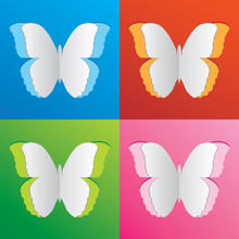 Colorful Butterfly Paper Set