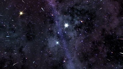Wall Mural - The Heavens 0106: Traveling through star fields and gasses in space (Video Loop).
