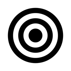 bullseye target or arrow target flat icon for apps and websites