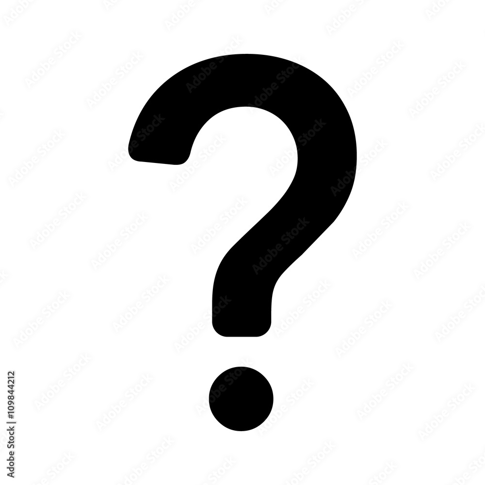 Question mark flat icon for apps and websites Stock Vector | Adobe Stock