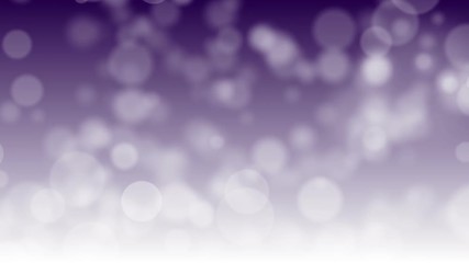 Abstract moving white bokeh on purple backgraound