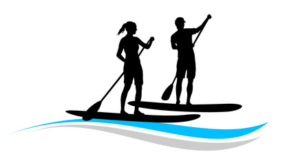 Wall Mural - Stand up paddling - 3