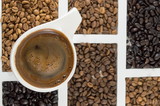 Fototapeta Boho - different types of coffee grains