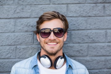 Portrait of young man in sunglasses