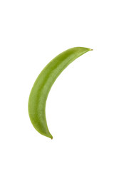 Poster - green bean on a white background