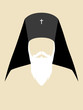 Simple graphic of an Orthodox Archbishop