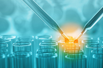 Wall Mural - science laboratory test tubes