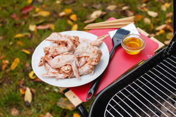 Poster - chicken wings for bbq