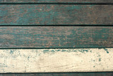 Fototapeta Desenie - Green vintage old wood background texture with white line