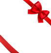 © realstockvector - Red ribbon with bow on a white background. Vector illustration ready for your desing. It can be used to decorate the holidays, events, gifts, promotional, advertising, etc.