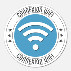 Canvas Print - Logo connexion wifi.