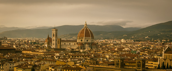 Wall Mural - aerial view florence 
