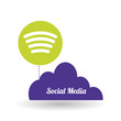 © djvstock - Social media design. media icon. communication concept,