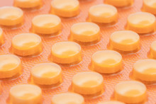 Orange Pills In Blister Pack