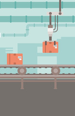 Poster - Background of conveyor belt.