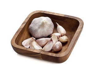 Wall Mural - bowl of garlic