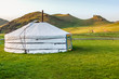 © Lucy Brown - Mongolian yurt on steppe of central Mongolia