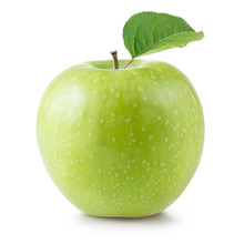 Granny Smith Apples Isolated On White Background
