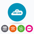 © blankstock - On air sign icon. Live stream symbol.