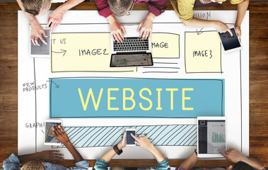 Poster - website homepage responsive design ideas concept