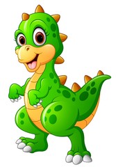 Sticker - Cute dinosaur cartoon