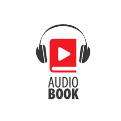 Wall Mural - Audiobook. Vector logo template