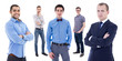© Di Studio - portrait of young handsome business men isolated on white