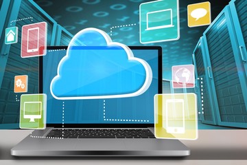 Wall Mural - composite image of a large screen of a computer