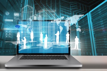 Wall Mural - composite image of a large screen of a computer
