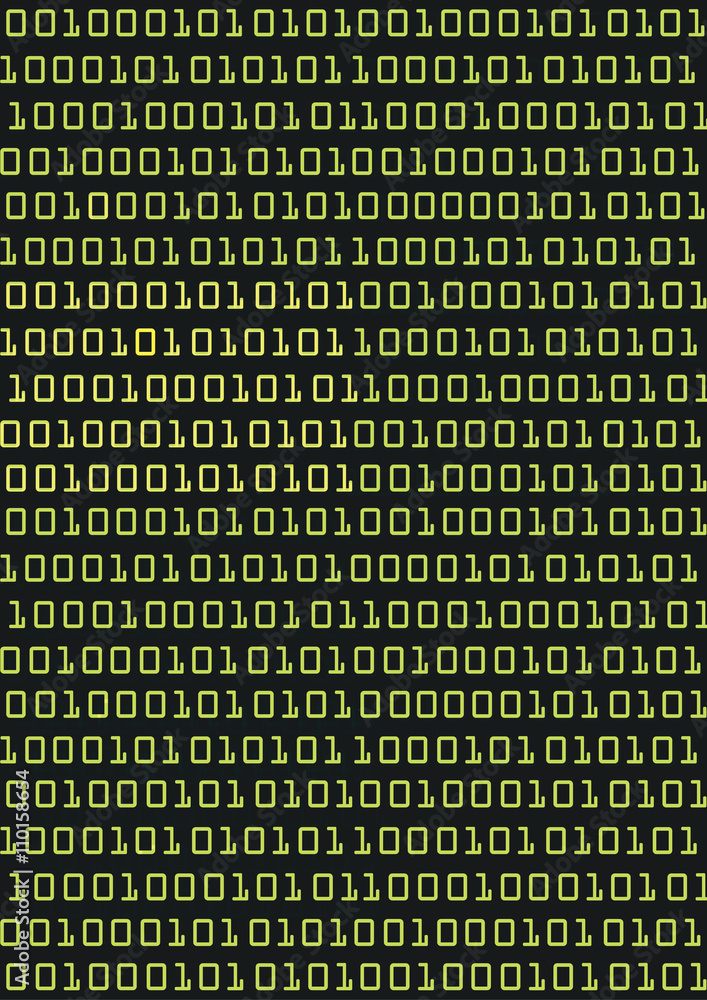 Binary code black background. Black Abstract background with green ...