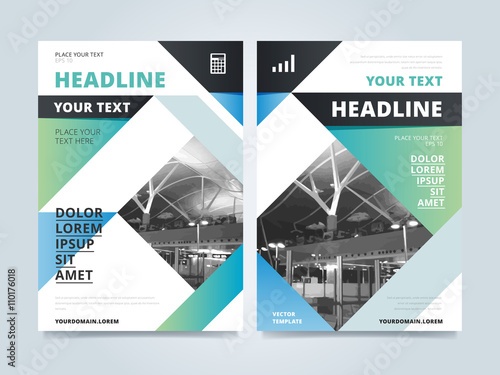 Brochure design template, business layout, vector illustration Poster