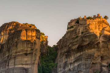 Wall Mural - Meteora monasteries at sunrise, Greece