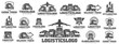 © EdNal - Set of Truck Logo, cargo logo, delivery cargo trucks, Logistic logo pack
