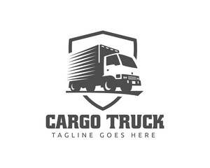 Wall Mural - Truck Logo, cargo logo, delivery cargo trucks, Logistic logo