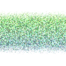 Green White Square Mosaic Vector Background