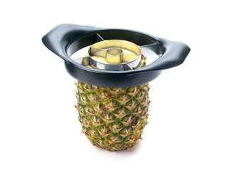 Sticker - pineapple with slicer on white