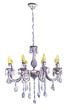 watercolor chandelier on a white background