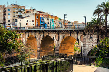 Wall Mural - Multicolored town of Villajoyosa. Costa Blanca, Spain