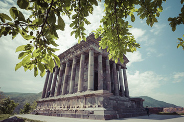 Wall Mural - Ancient Garni pagan Temple, the hellenistic temple in Armenia