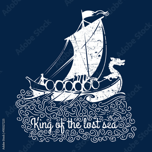 Fotomural Vikings Logo T-Shirt Graphic Design