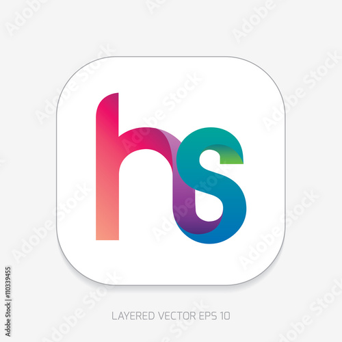 HS Logo Stock Vector | Adobe Stock